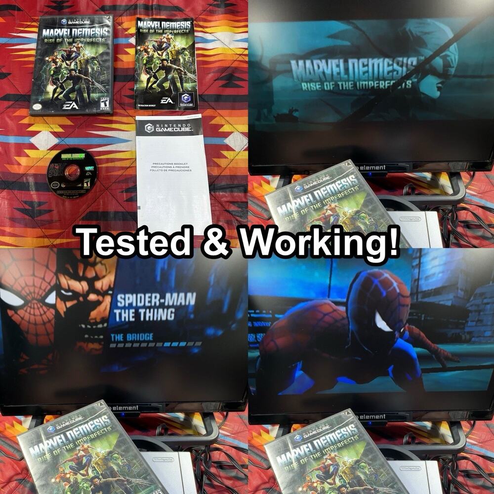 Marvel Nemesis: Rise of the Imperfects (Nintendo GameCube, 2005) Complete Tested